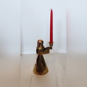 Brass Angel Candle Holder